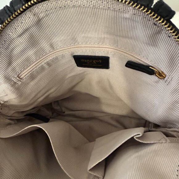 Margot New York Leather "Camille" Backpack BLACK - Picture 14 of 16